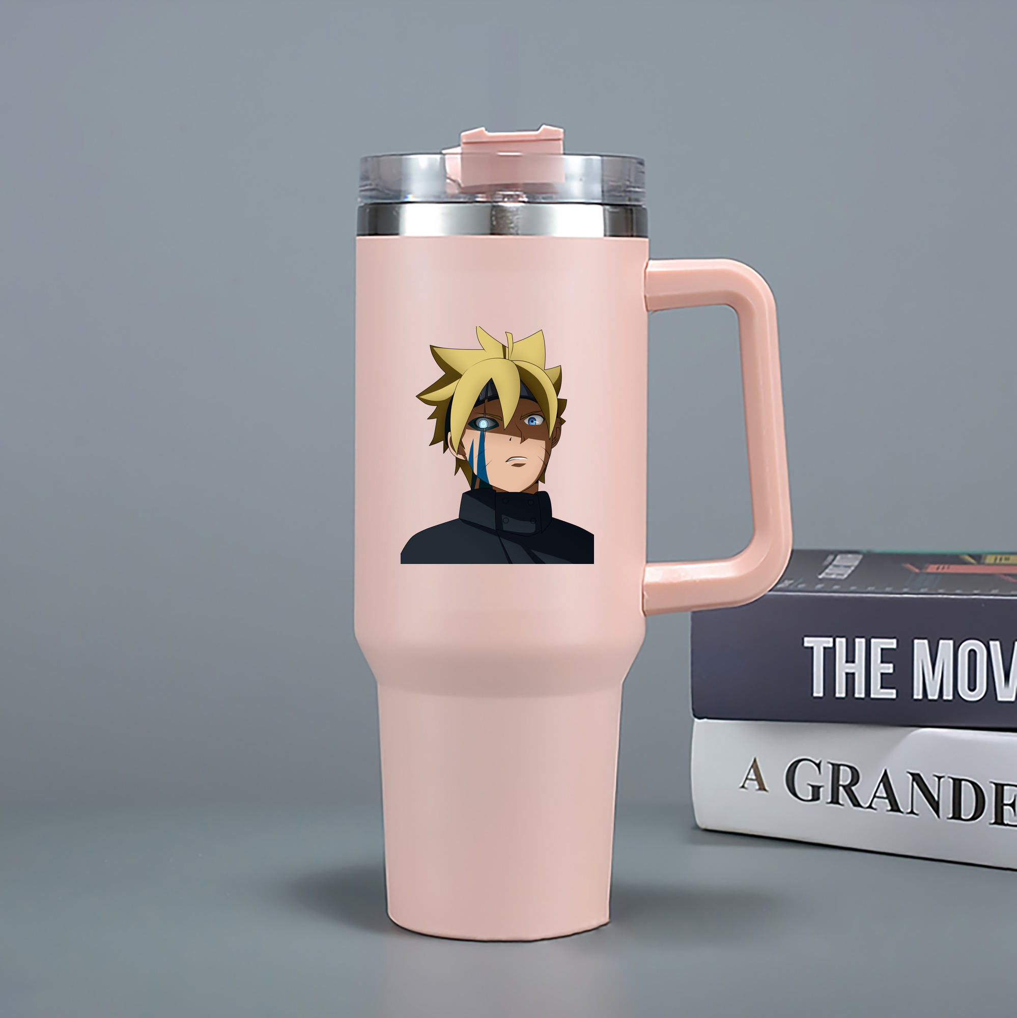 （画像用） NARUTO -ナルト- うずまき ボルト Uzumaki Boruto 1200mL車用タンブラー（カラープリント）